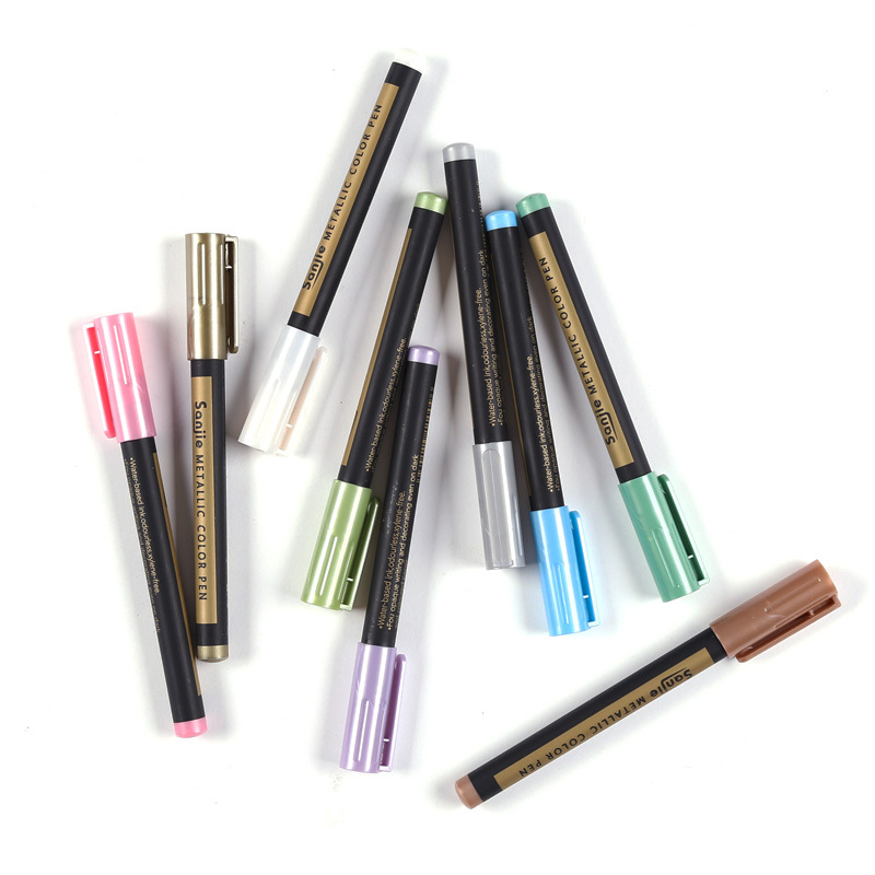 felt tip metallic ink marker pen