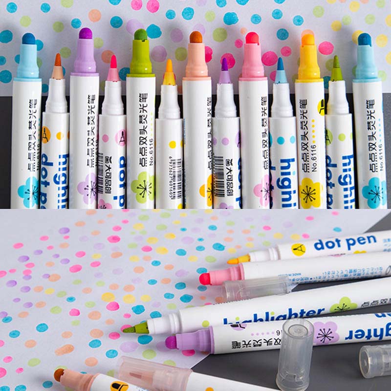 round tip dot watercolor marker