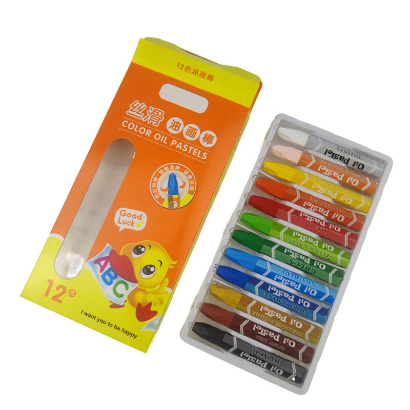 12 colors oil pastel set