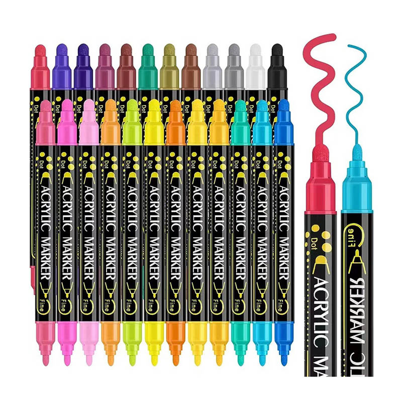 Dot tip acrylic paint marker