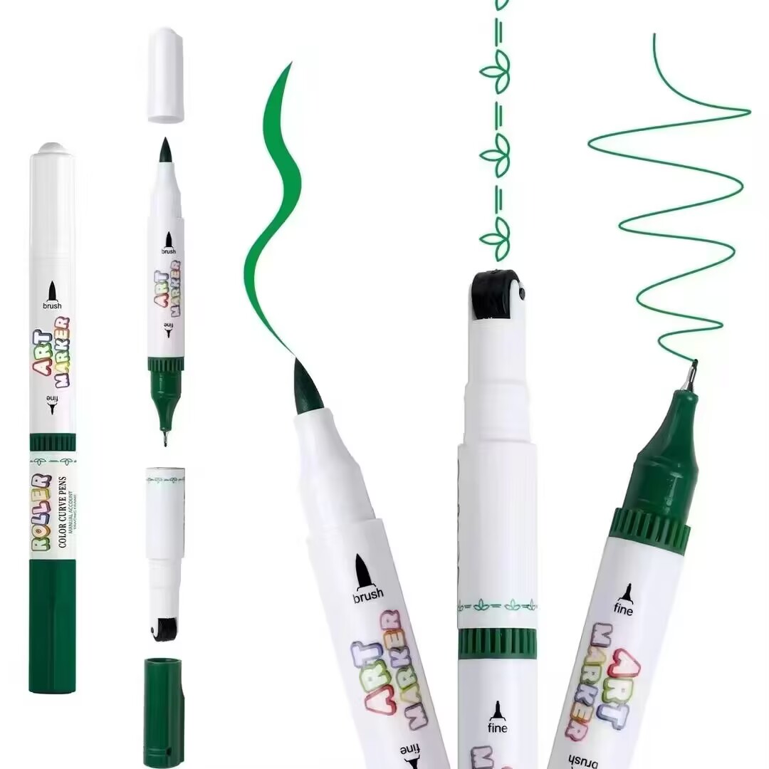 3 in 1 roller stamp watercolor fineliner pen