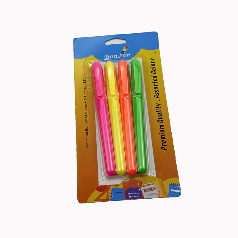 4pcs standard color fluorescent marker