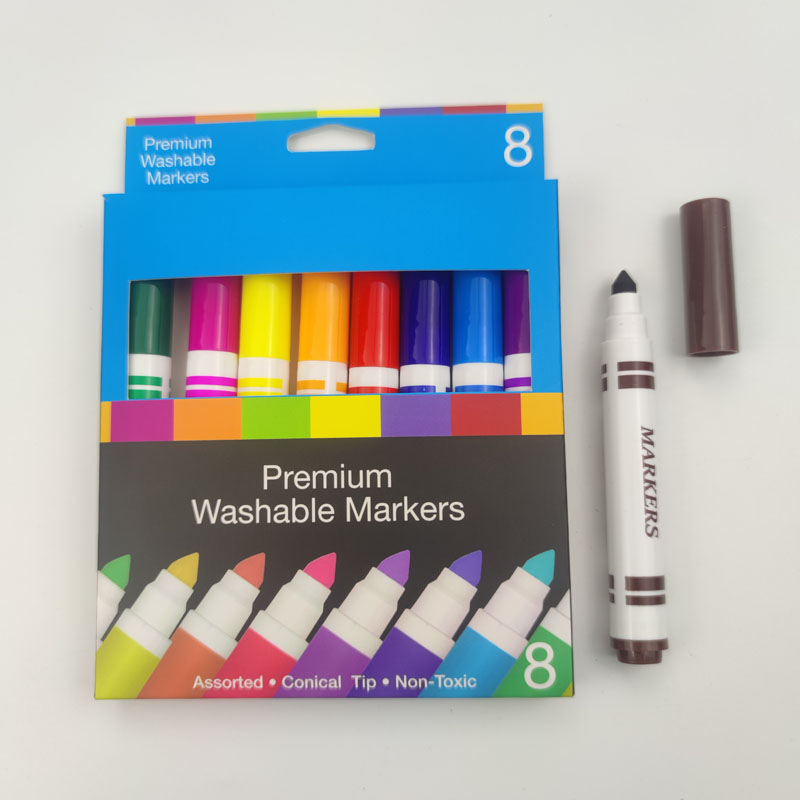 8pcs big tip washable watercolor marker