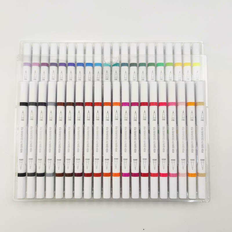 48 colors double tips fineliner pens