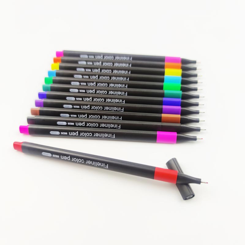 Triangular fineliner pen with grip