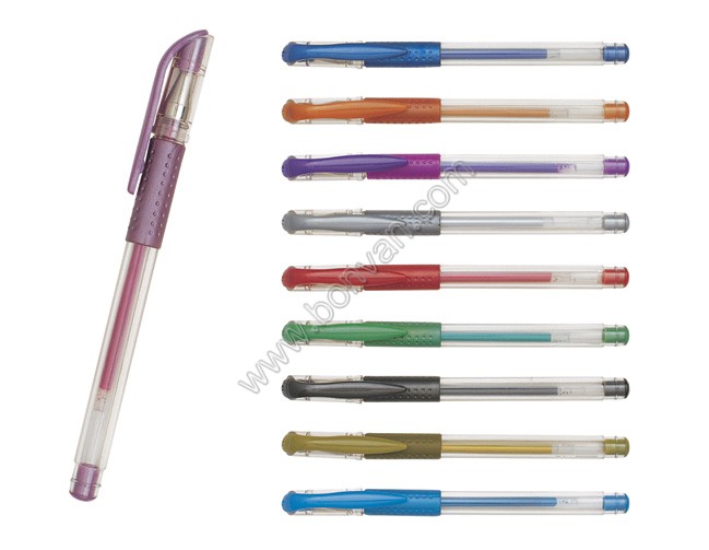 metallic gel ball pen