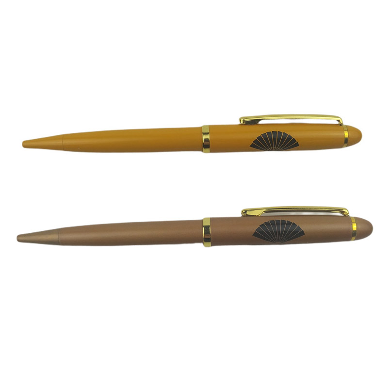 golden yellow mandarin metal pen