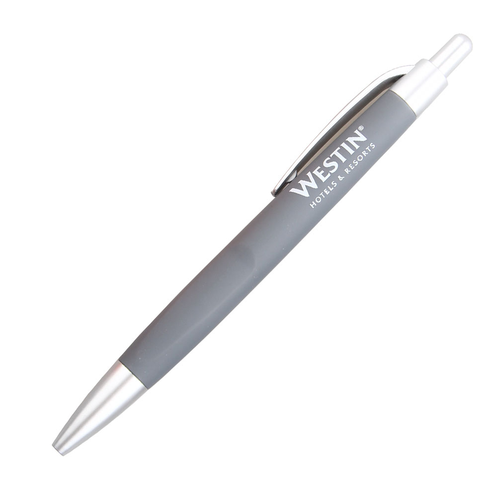 westin silver plastic hotel pen