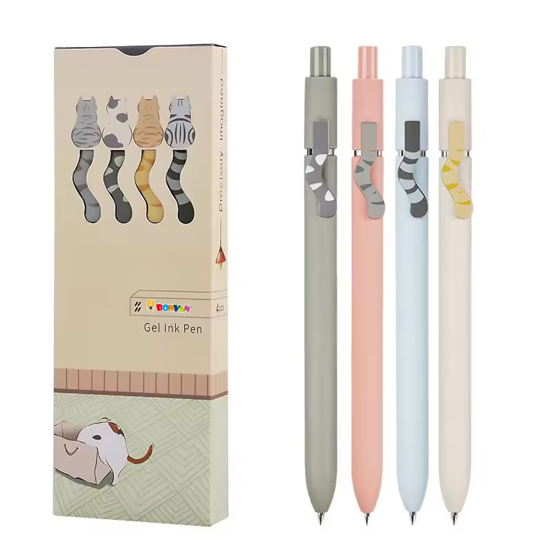 earth tone color school student gel pen