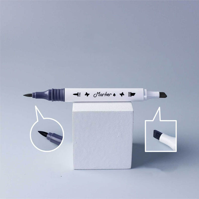 dual tips watercolor marker pen