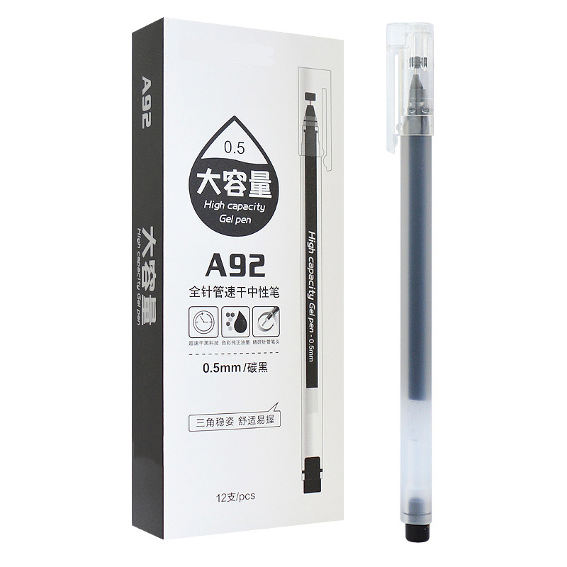 Triangular gel ink pen