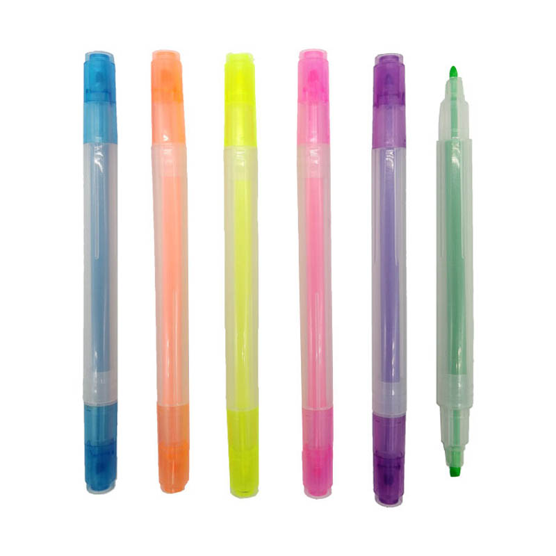 Dual tip highlighter school marker