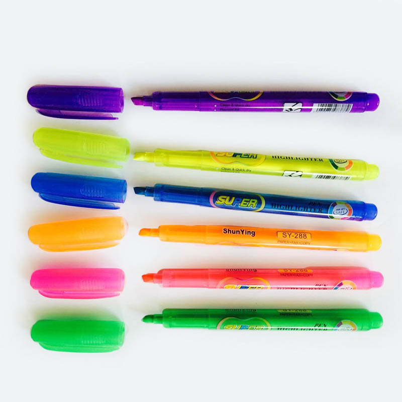 slim highlighter pen