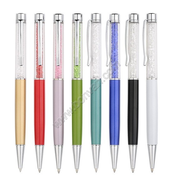 crystal metal pen