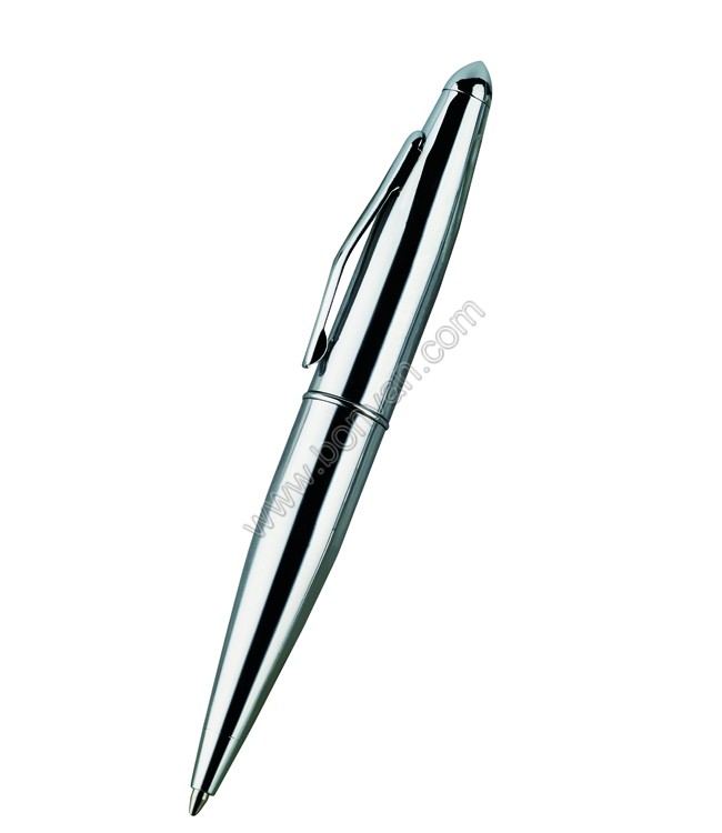 silver short metal pen