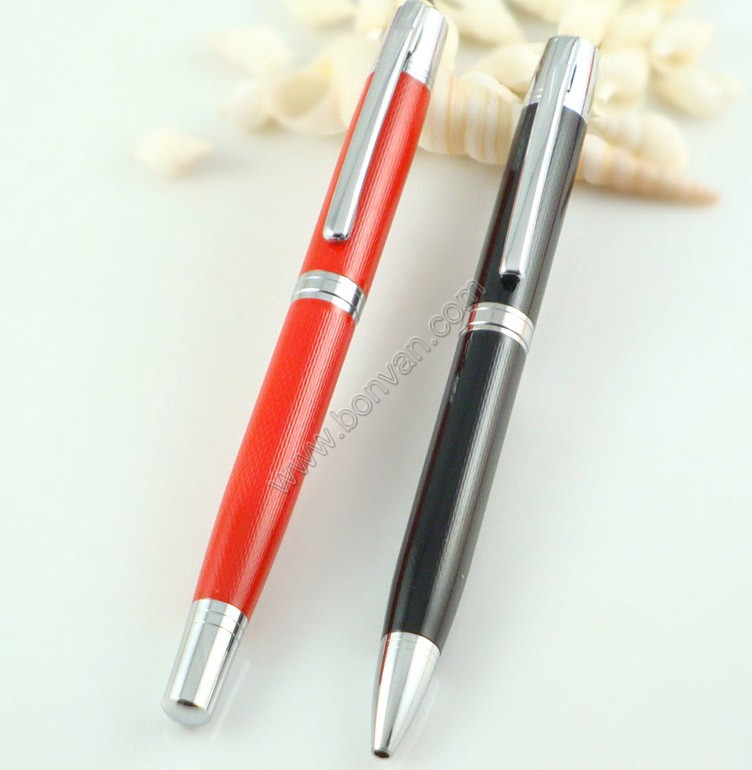 Leather metal gift pen