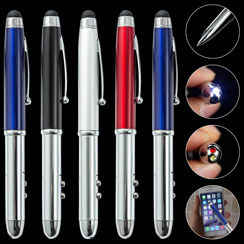 multi function led light aluminum pen