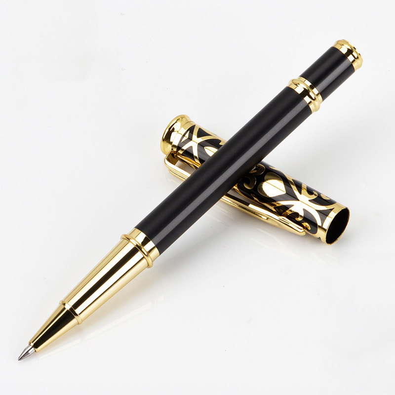 gold plated metal roller pen