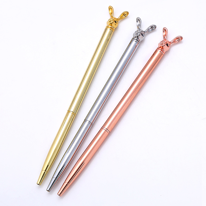 Cartoon head metal ballpoint pen