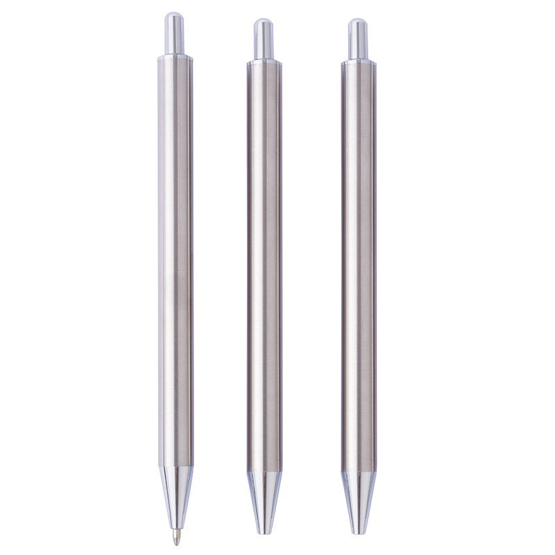 Click stainless steel pen