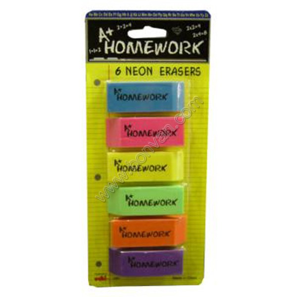 colored office eraser