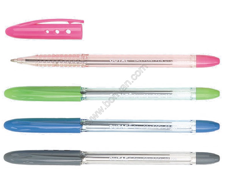 transparent plastic pen