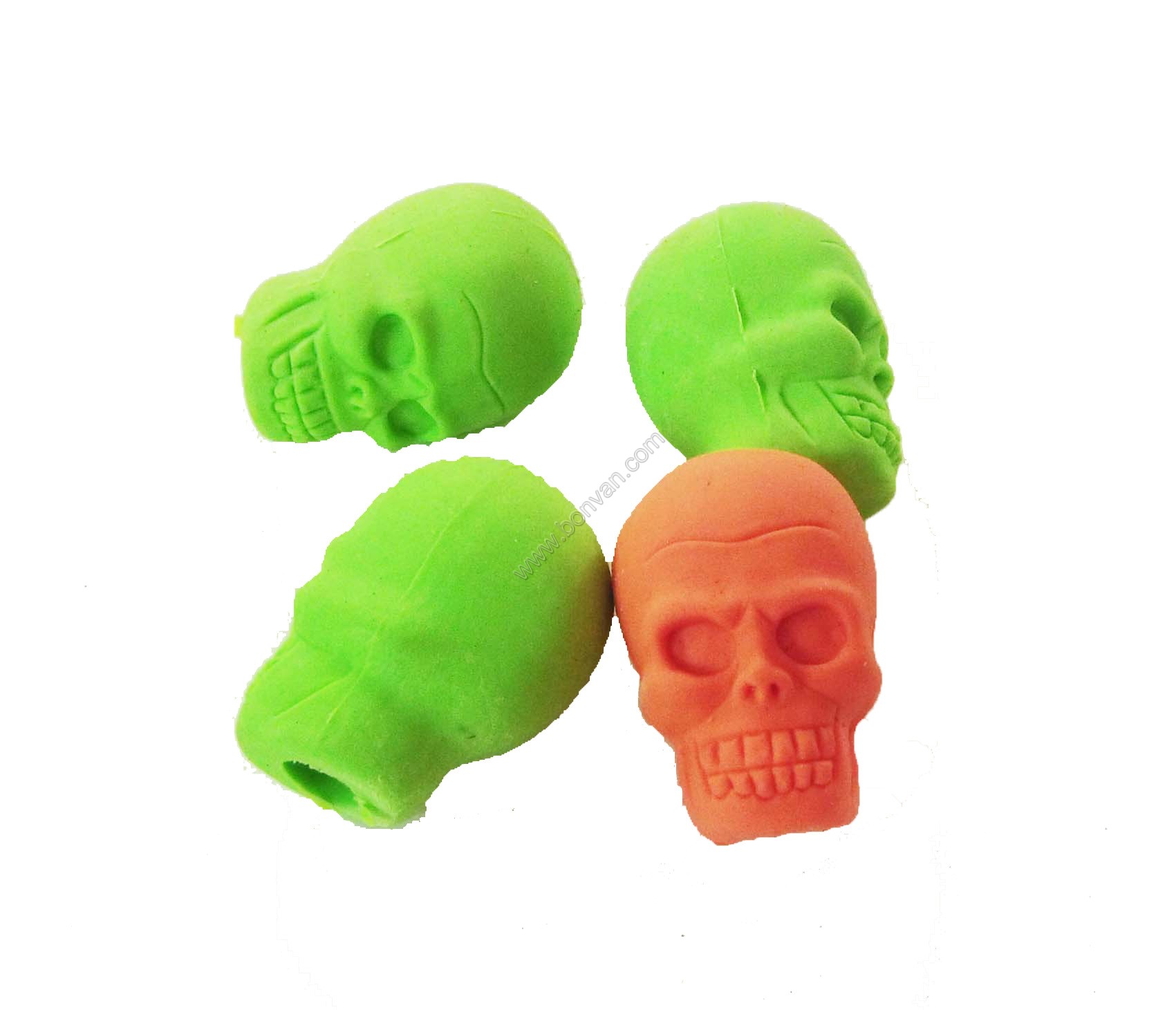 skull topper eraser