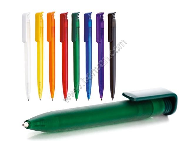 Transparent click ball point pen