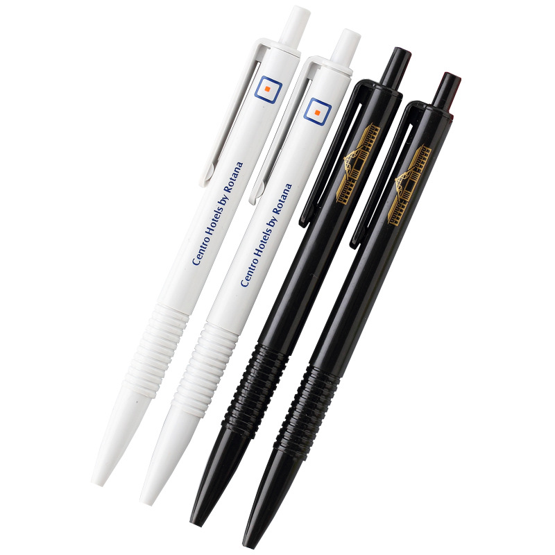 Branded plastic click hotel cheap pen
