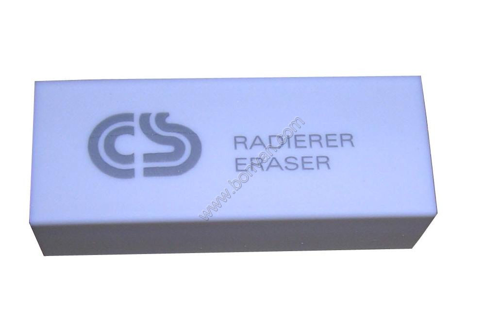 white rubber eraser
