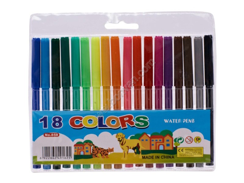 18 colors watercolor marker