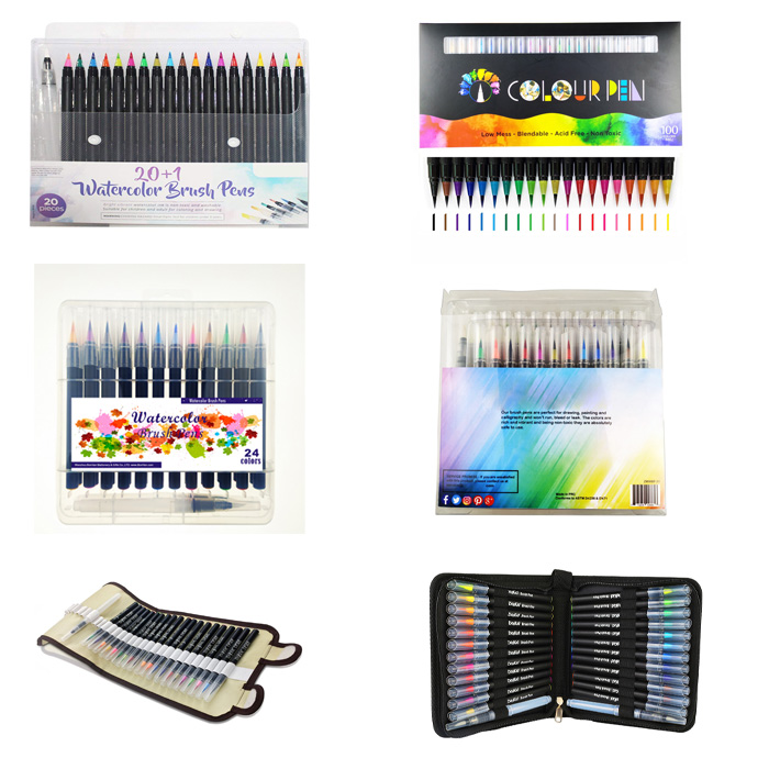 watercolor brush pen package
