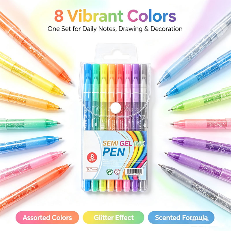 scented glitter gel ink pen