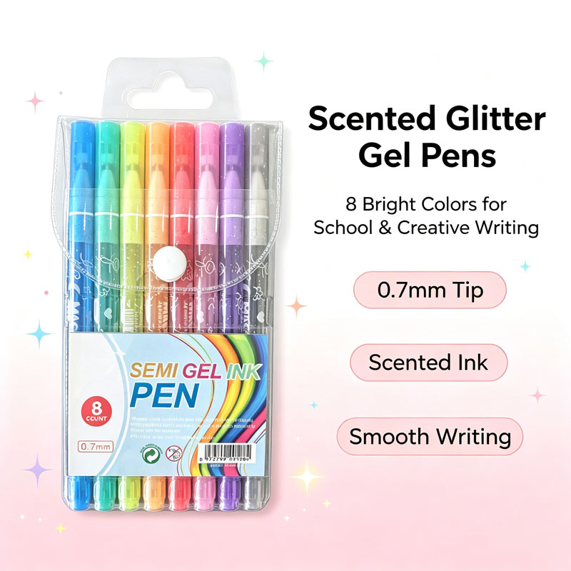 glitter gel ink pen